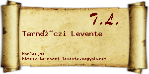 Tarnóczi Levente névjegykártya